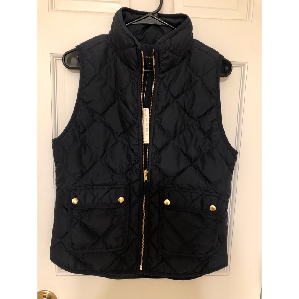 J crew quilted puffer vest